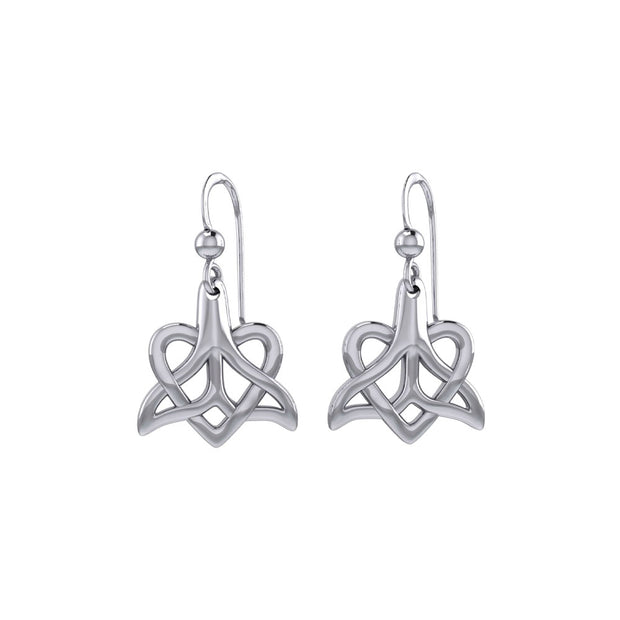 Whale Tail And Heart Earrings TER2164