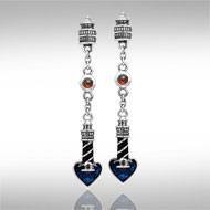 Lighthouse and Heart Silver Earrings TER235