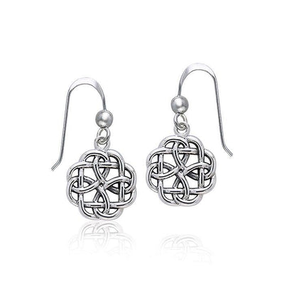 Celtic Knotwork Silver Earrings TER372