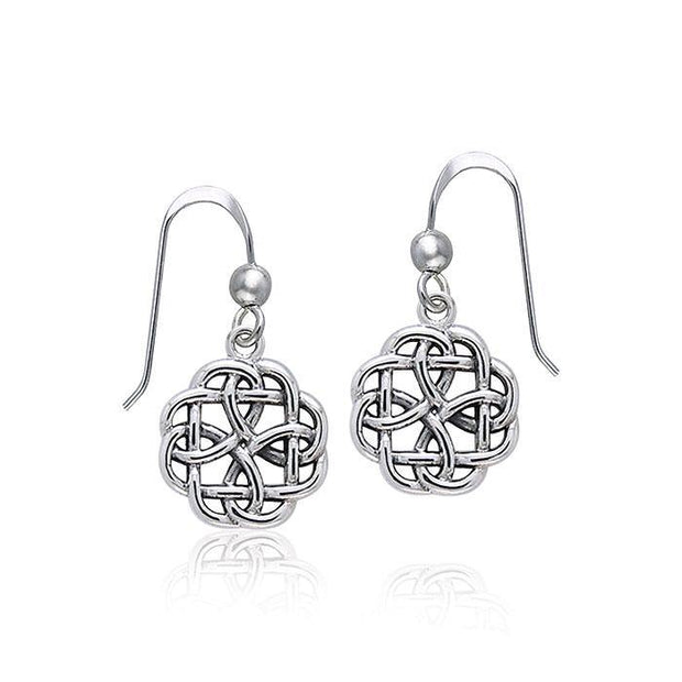Celtic Knotwork Silver Earrings TER372