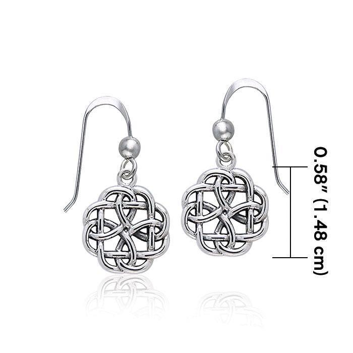 Celtic Knotwork Silver Earrings TER372