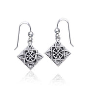 Celtic Knotwork Silver Earrings TER373