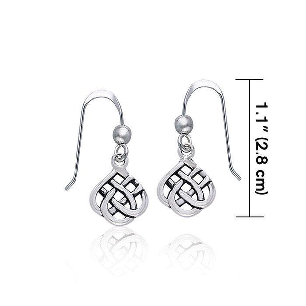 Celtic Knotwork Silver Earrings TER375