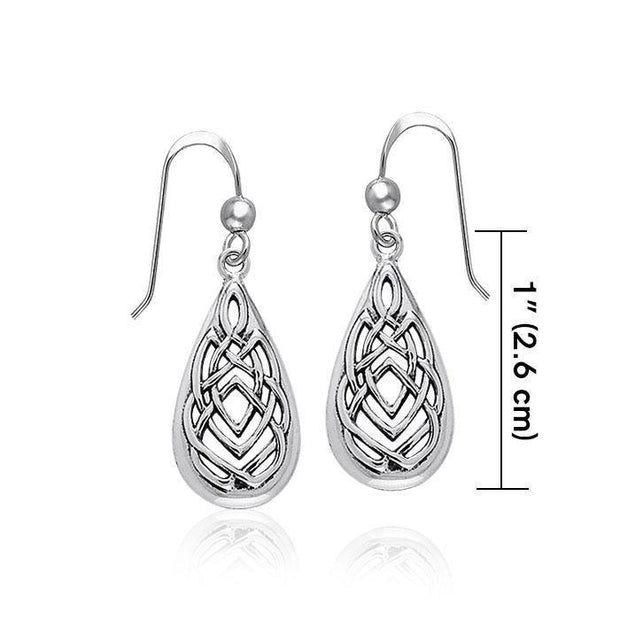 Celtic Knotwork Silver Earrings TER376