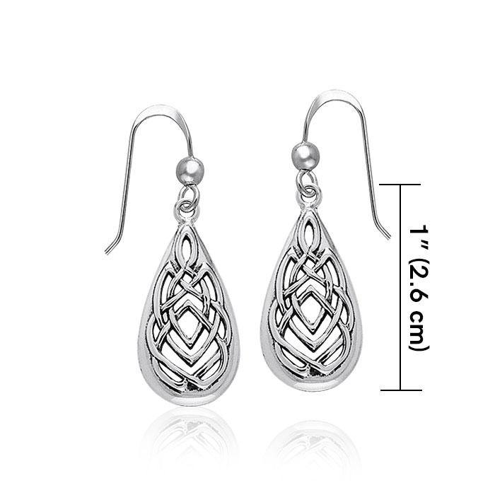 Celtic Knotwork Silver Earrings TER376 Earrings