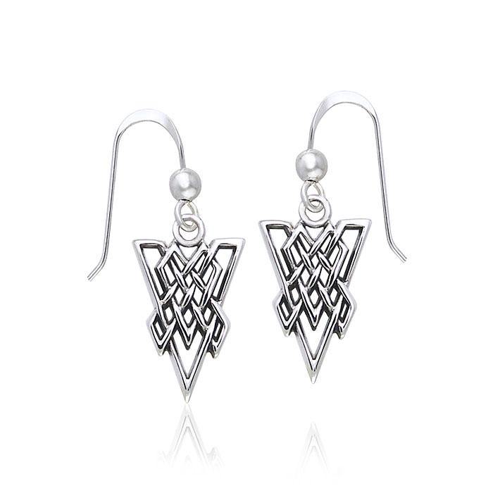 Celtic Knotwork Silver Earrings TER381 Earrings