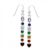 Silver Chakra Earrings TER414