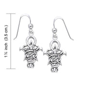 Wizardry Symbol Silver Earrings by Oberon Zell TER465 Earrings