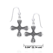 Celtic Cross of the Spirit Silver Earrings TER468