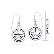 Reiki Symbol Silver Earrings TER474 Earrings