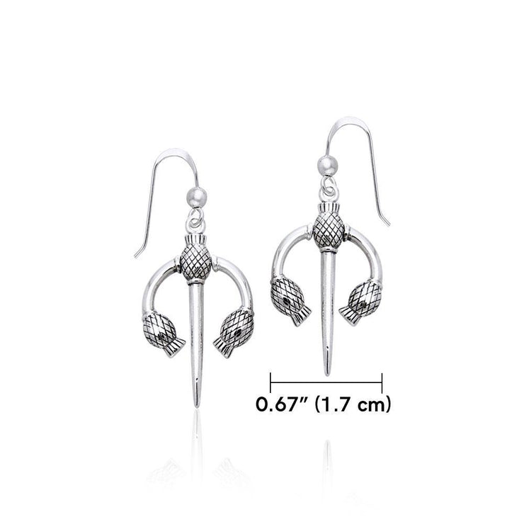 Danu Silver Thistle Earrings TER551
