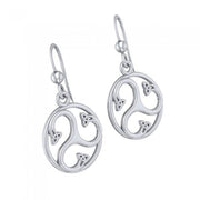 Find your spirituality within ~ Sterling Silver Celtic Triquetra Dangle Earrings Jewelry TER568