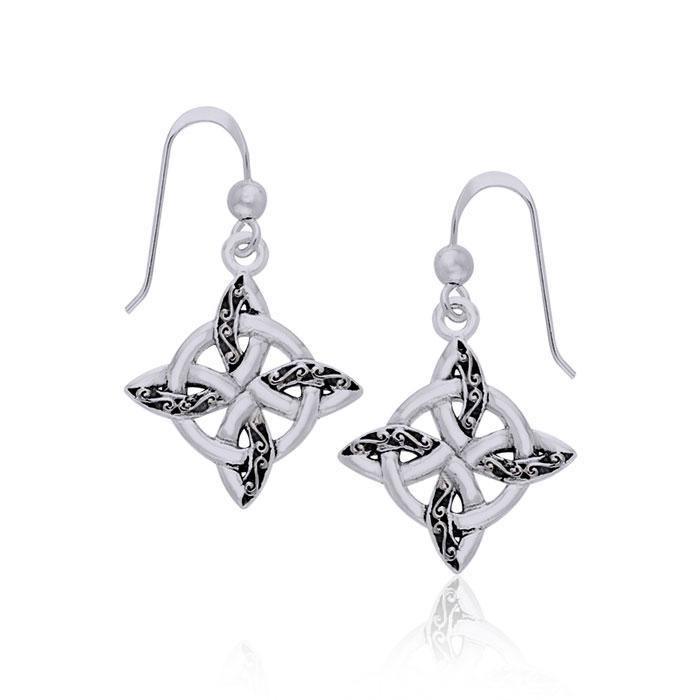 Celtic Four Point Knot Earrings TER703