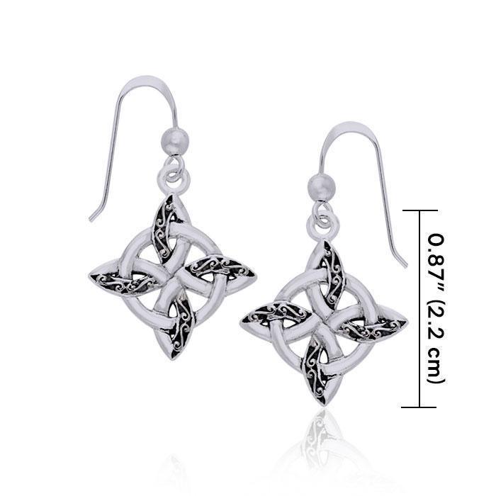 Celtic Four Point Knot Earrings TER703