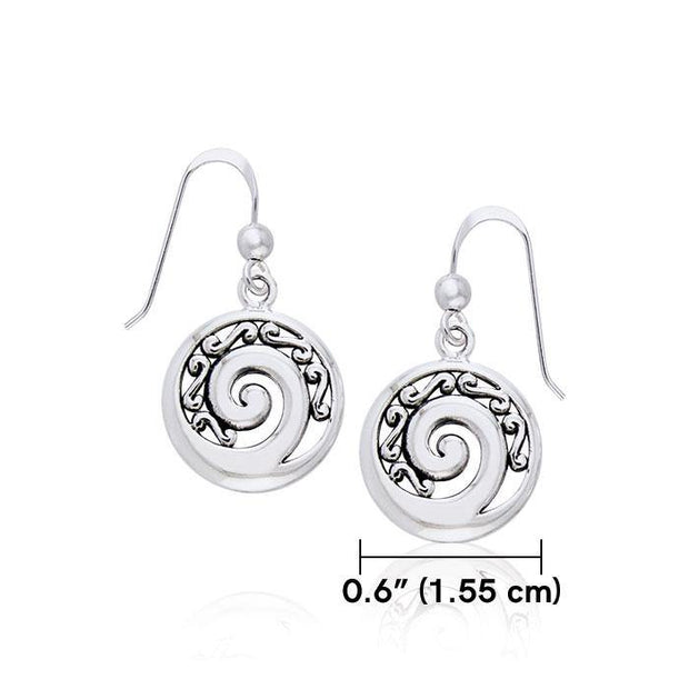 Double Spiral Silver Earrings TER775