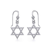 Star of David Silver Earrings TER830