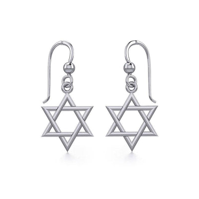 Star of David Silver Earrings TER830