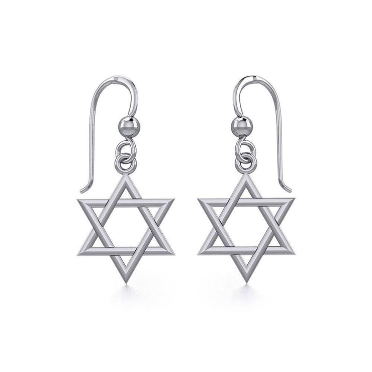 Star of David Silver Earrings TER830