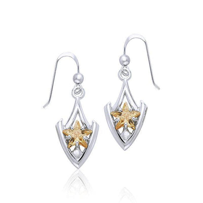 Designer Elegant Cubic Zirconia Star Earrings TER844