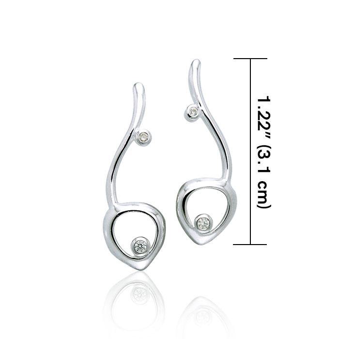 Organic Sterling Silver Earrings TER943