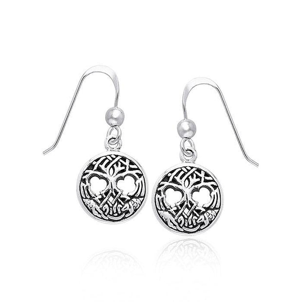 Celtic Knotwork Tree of Life Silver Earrings TER967 Earrings