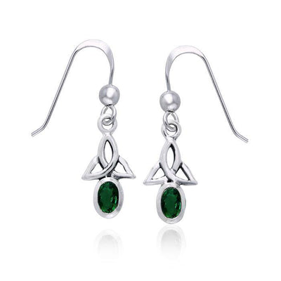 Celtic Triquetra Gemstone Earrings TER978 Earrings