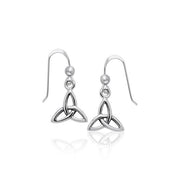 Celtic Trinity Knot Silver Earrings TER986