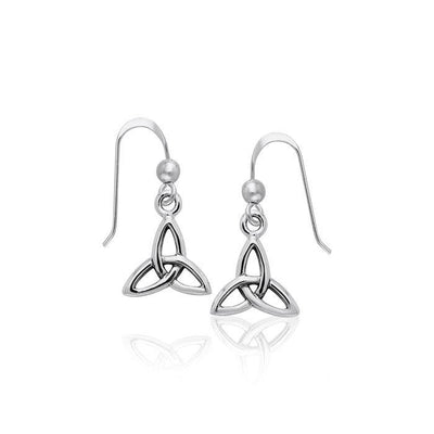 Celtic Trinity Knot Silver Earrings TER986