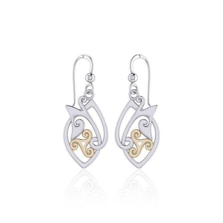 Modern Celtic Triskele Earrings TEV2071