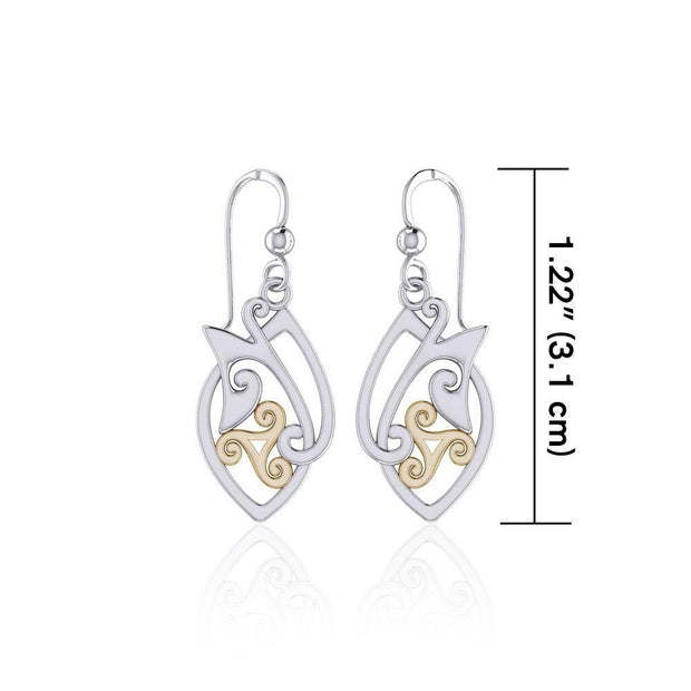 Modern Celtic Triskele Earrings TEV2071