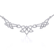 Celtic Knotwork Silver Necklace TN003