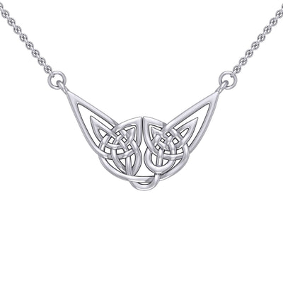 Celtic Knotwork Silver Necklace TN018