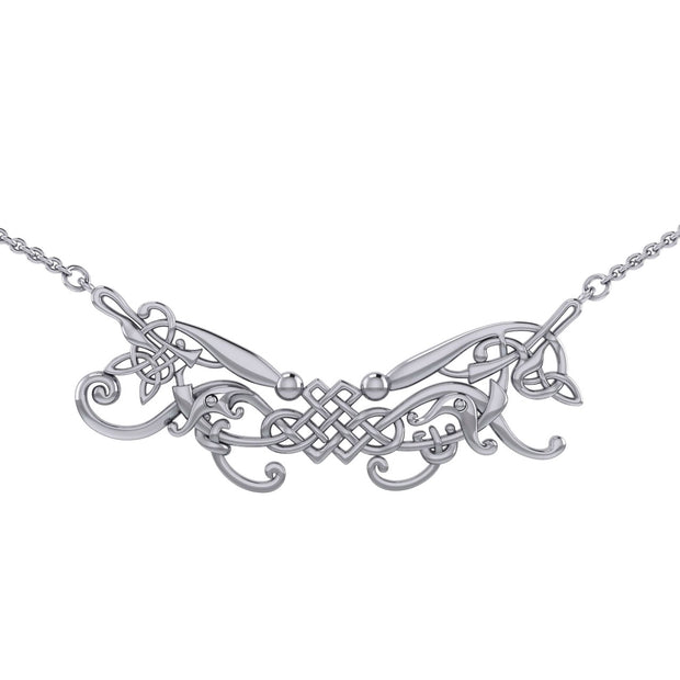 Celtic Knotwork Silver Necklace TN024