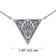 Viking Urnes Bird Silver Necklace TN045