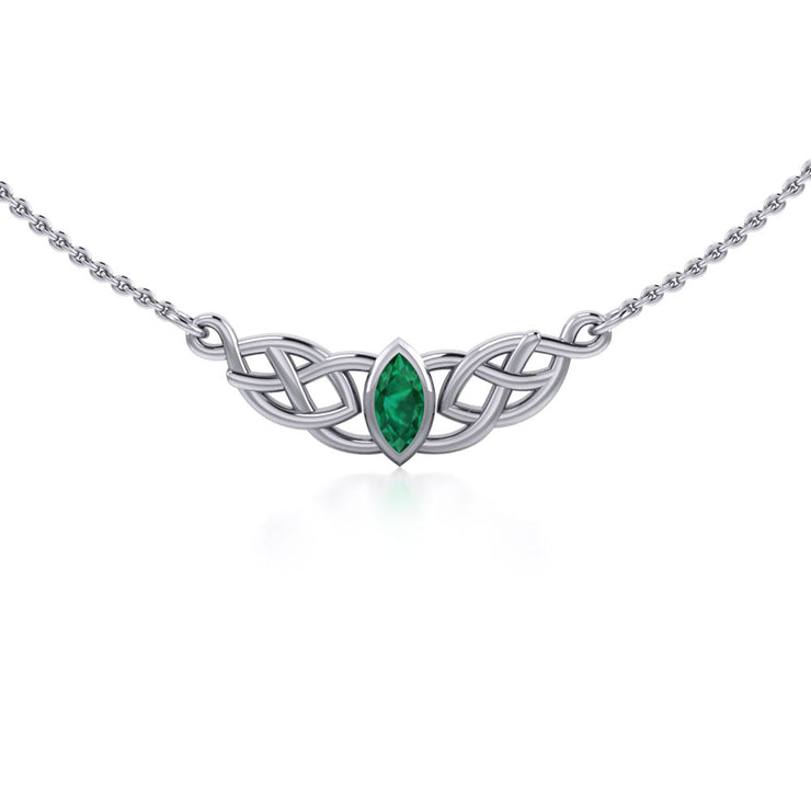 Celtic Knotwork Silver Necklace TN116
