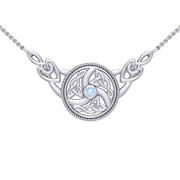 Celtic Knotwork Silver Necklace TN162