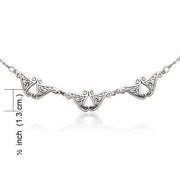 Celtic Triskele Knotwork Silver Necklace TN184