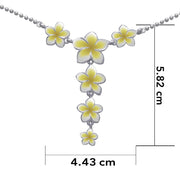 Plumeria - Hawaii National Flower Silver Necklace TN189-WIYE