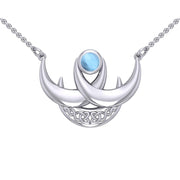 Blue Moon Silver Necklace TN262