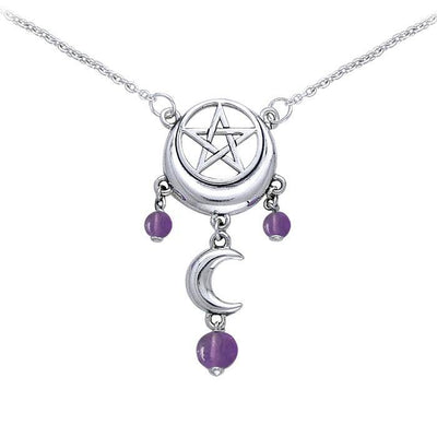 Magick Moon Silver Necklace TN280
