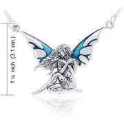Dark Wings Fairy Silver Necklace TNC003