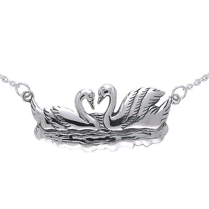 Sterling Silver Swan Necklace TNC033