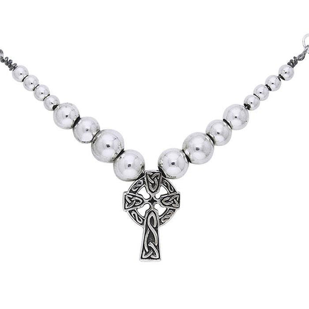 An inspirational blend of Celtic and Christian culture ~ Celtic Knotwork Cross Sterling Silver Necklace Jewelry TNC039