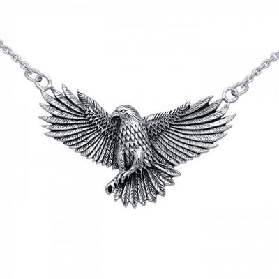 Sterling Silver Eagle Necklace by Ted Andrews TNC052