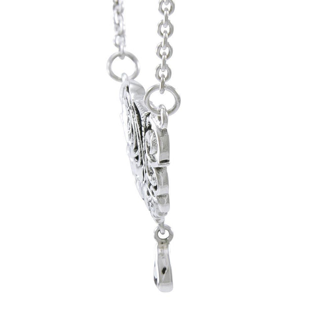 Brigid Ashwood Sacred Rose Silver Necklace TNC061 Necklace