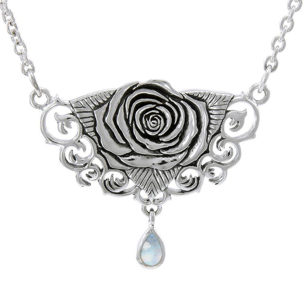 Brigid Ashwood Sacred Rose Silver Necklace TNC061 Necklace