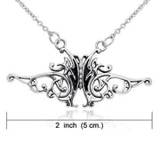 Celtic Knotwork Silver Butterfly Necklace TNC080
