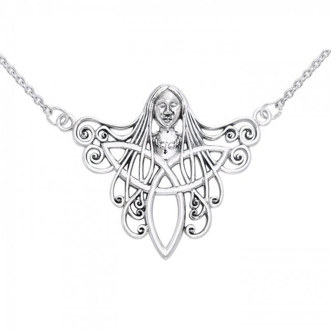 In a glorious awe with the Goddess Danu ~ Sterling Silver Necklace Jewelry TNC143