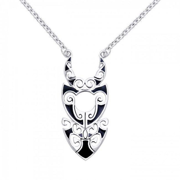Timeless Viking spirit in Sterling Silver Necklace Jewelry TNC144