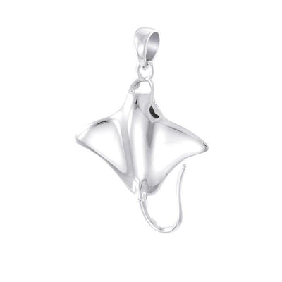 Ocean dreams as wide as the Manta Ray ~ Sterling Silver Pendant TP1004 Pendant